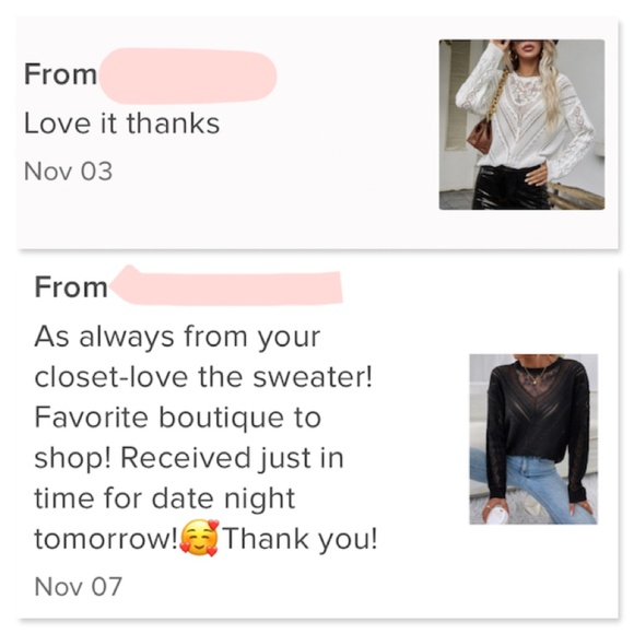 Lace Detail Black Knit Long Sleeve Light Sweater Top - Picture 8 of 11